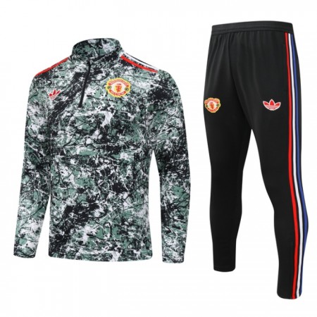 Manchester United Trenings Collegegenser 2024-25 Kvart-Zip Grønn Manchester United Trenings Collegegenser 2024-25 Kvart-Zip Grønn